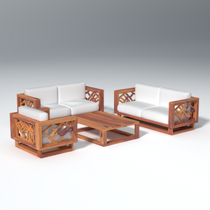 Cushy lounger Sofa Set with Coffee Table