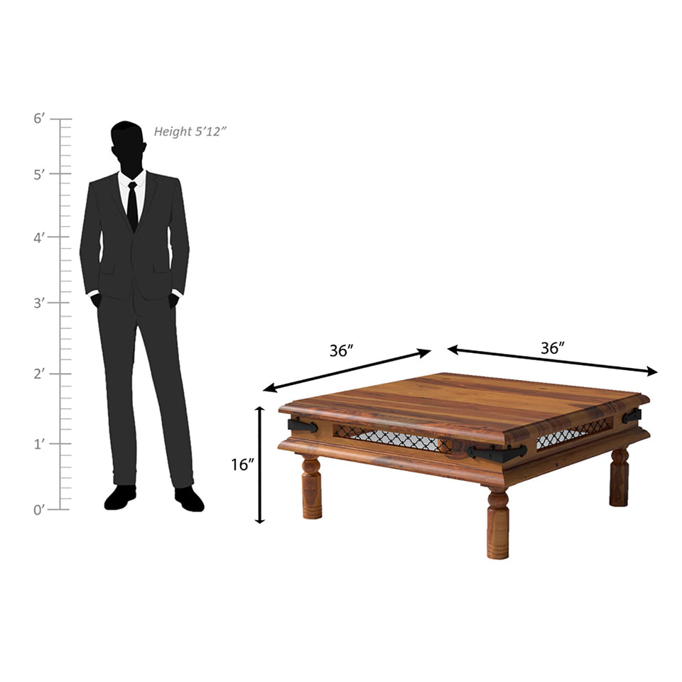 Roastroot Sheesham Wood Coffee Table In Light honey