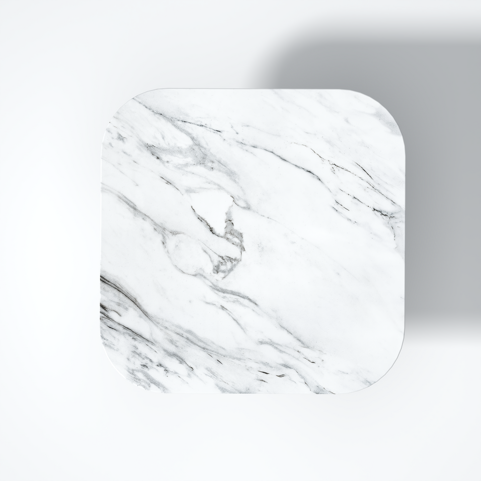 Galao Mango wood and marble Coffee table In Natural