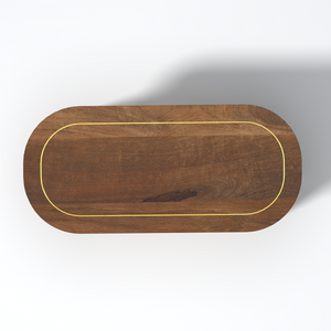 Aroma Sheesham Wood Coffee Table in Walnut Colour