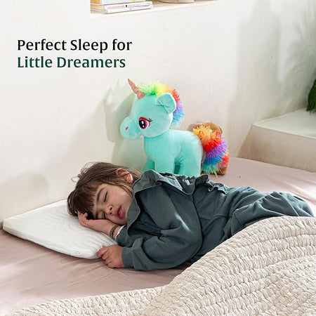 Wakeup India | Soft Memory Foam Ultra Slim Pillow – Sleeping Toddler Bed Pillow | Small Pillow for Boys & Girls