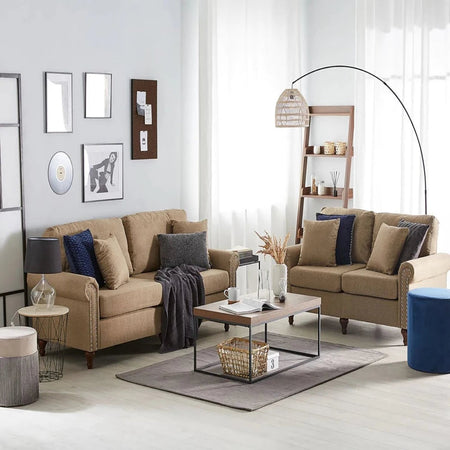 Sezlong 3 Seater Sofa in brown colour
