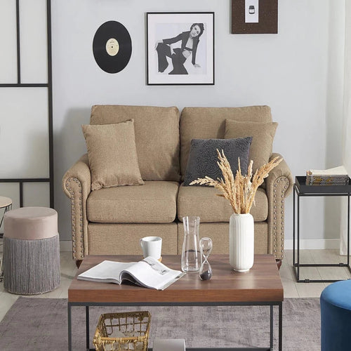 Sezlong 3 Seater Sofa in brown colour