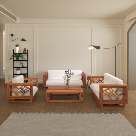Cushy lounger Sofa Set with Coffee Table